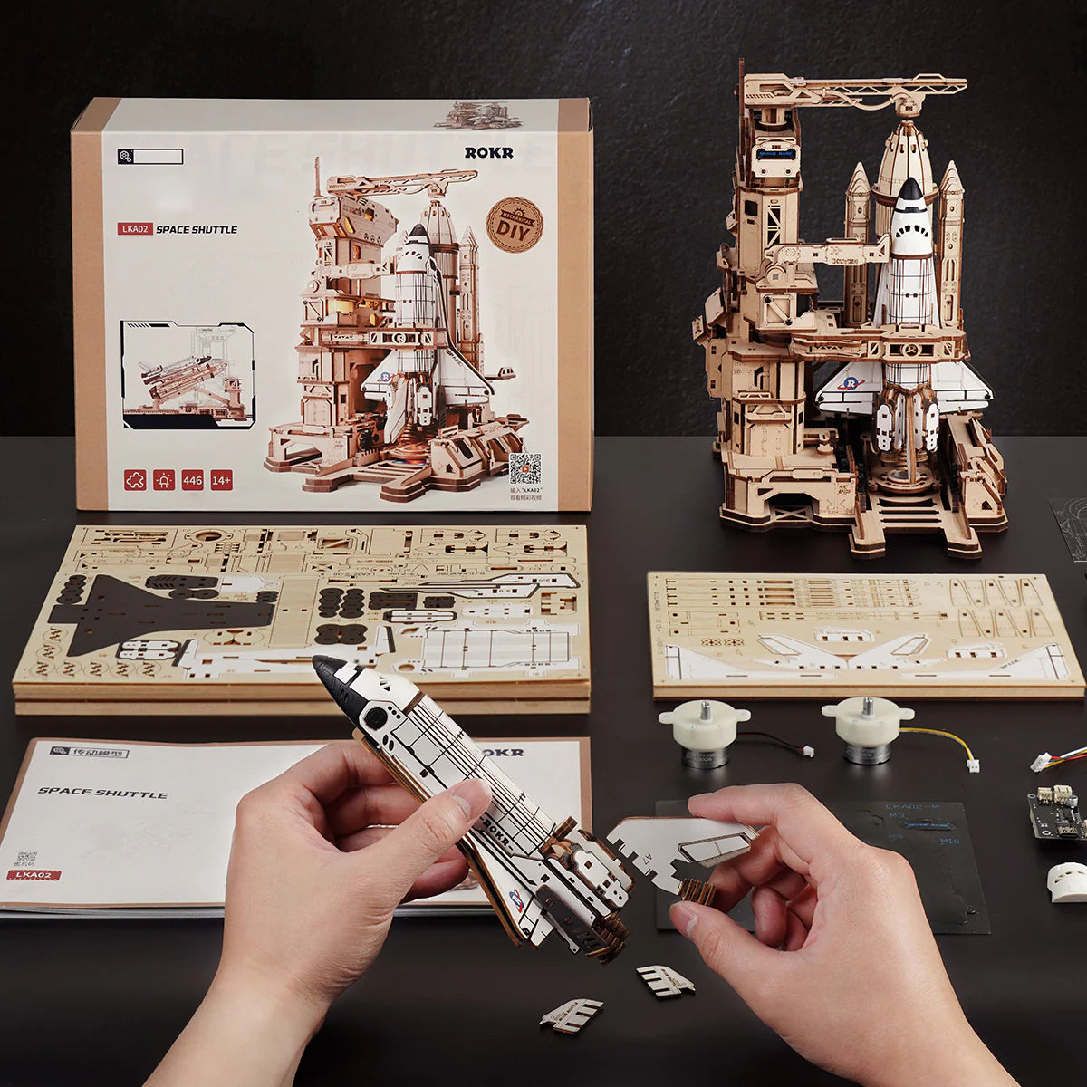 3D Wooden Puzzle: Space Shuttle LKA02, ROKR