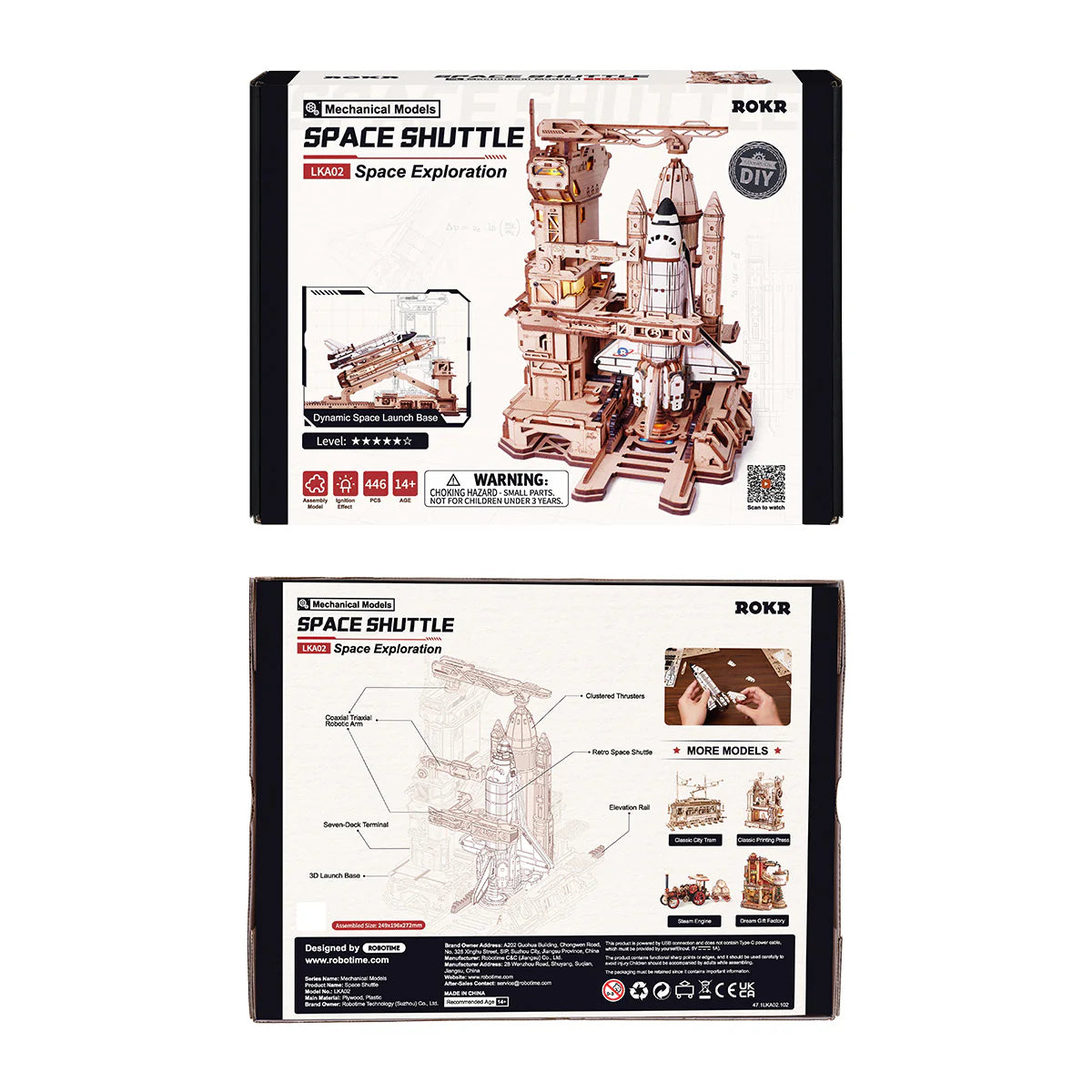 3D Wooden Puzzle: Space Shuttle LKA02, ROKR