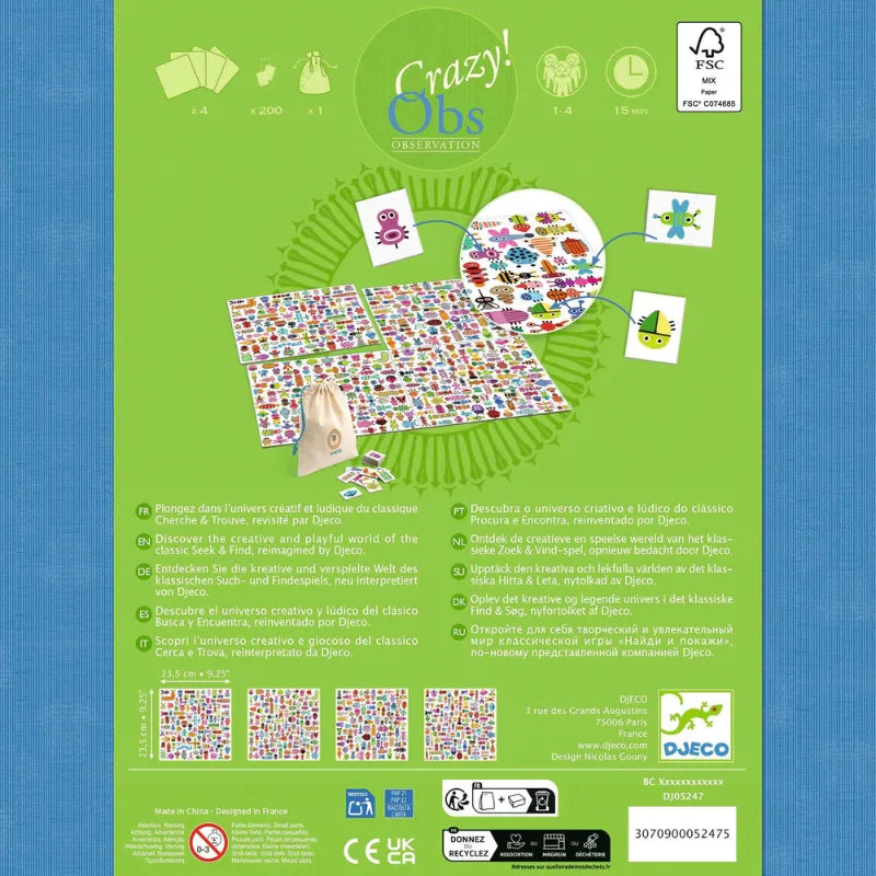 Tiny Beasts, Observation Board Game For Kids 4+