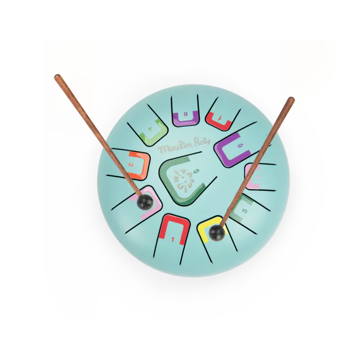Colorful incense holder with sticks on a white background