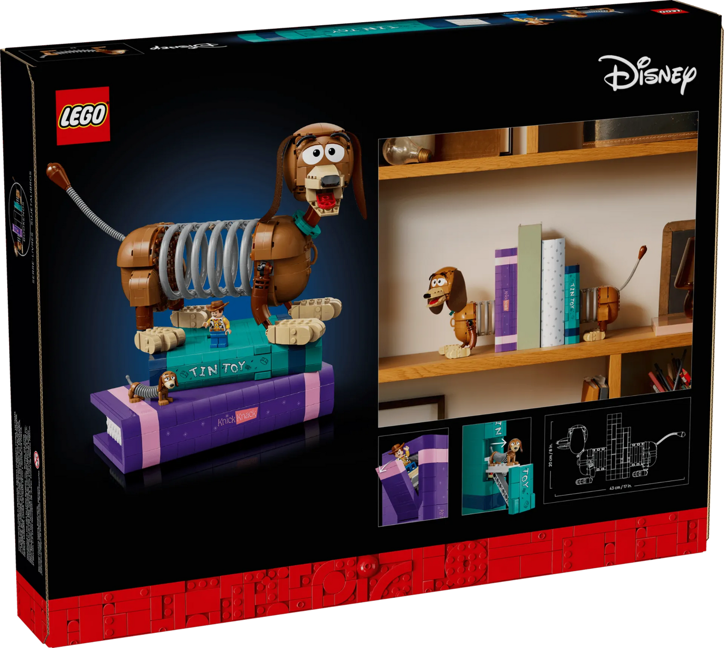 Toy Story Slinky Dog Bookends 43301, Lego Disney