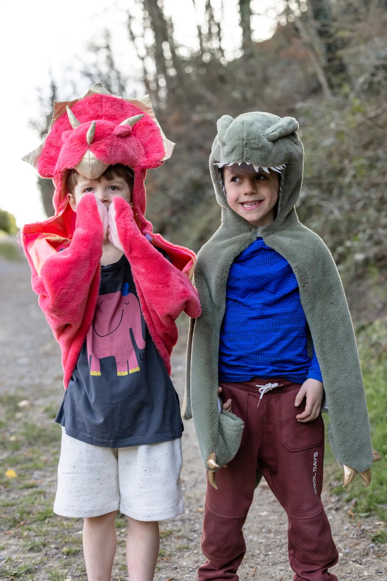 Triceratops Cuddle, Dinosaur Costume Cape For Kids 2+