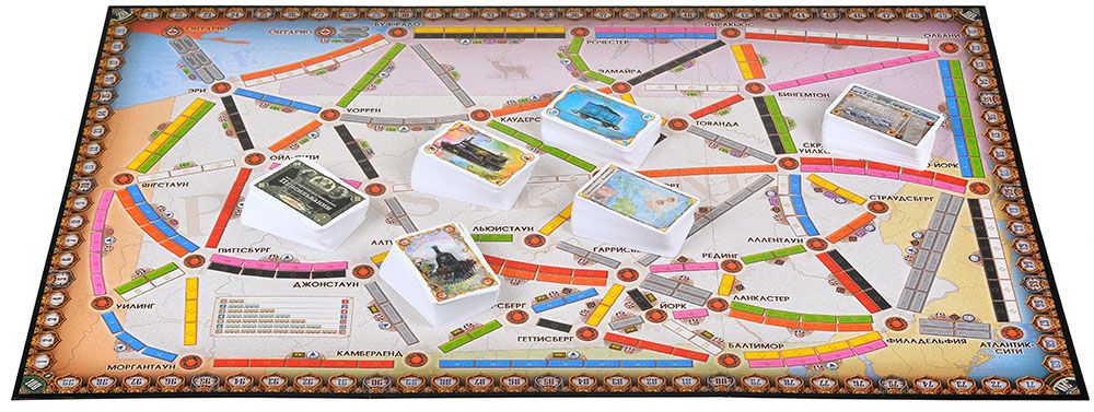 Дополнение к настольной игре Ticket to Ride: Великобритания и Пенсильвания. Мир Хобби