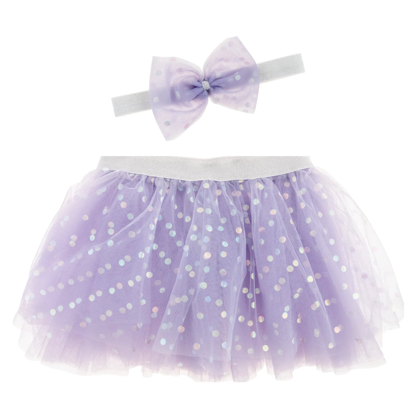 Tutu & Headband Set Lilac: Tulle Tutu & Headband Dress-Up Set. For Kids 3+