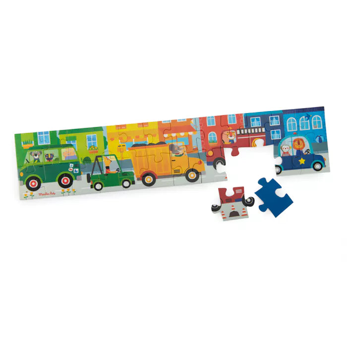 Vehicle puzzle (24 pcs): Les Popipop, Moulin Roty