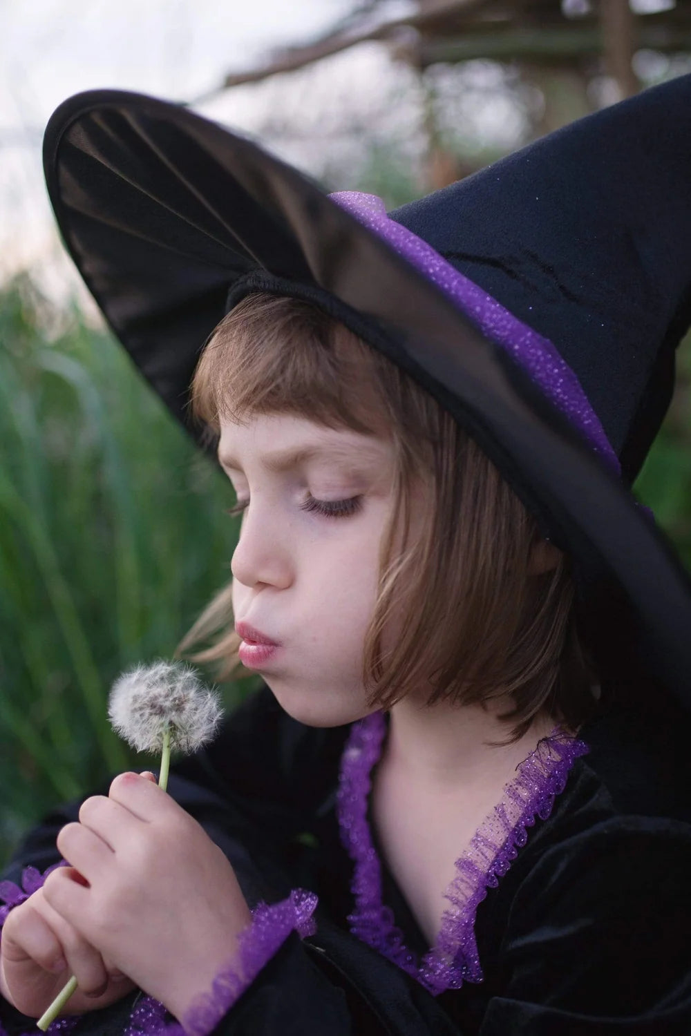 Vera The Velvet Witch: Dress With Hat For Kids 2+, Halloween Costume, Size US 3-4