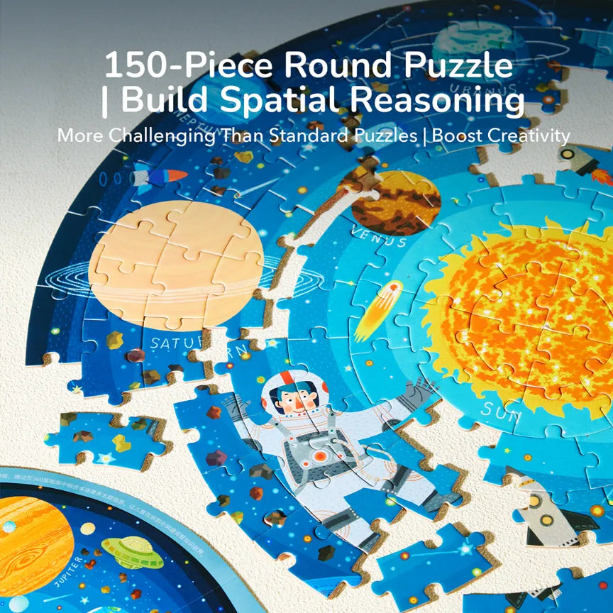 Wandering Through the Space, Panoramic Puzzle for Kids, 150 Pieces