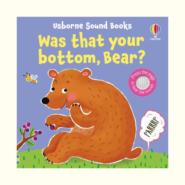 Sensory book: Was That Your Bottom, Bear?, Usborne