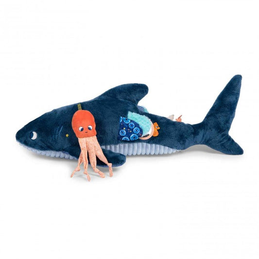 Large activity shark Les Aventures de Paulie Moulin Roty