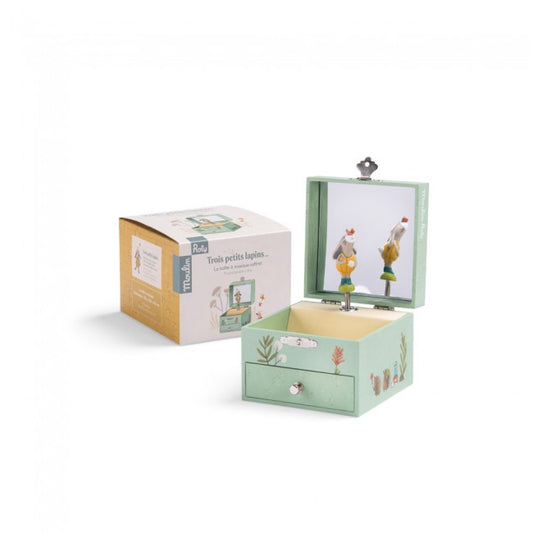 Musical jewellery box Trois Petits Lapins, Moulin Roty