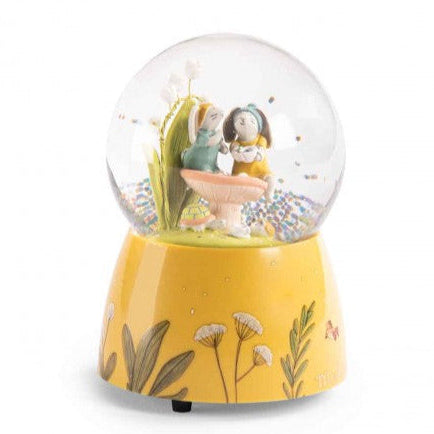 Musical snow globe Trois Petits Lapins, Moulin Roty