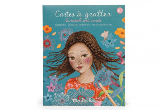 Scratch art cards Les Rosalies, Moulin Roty