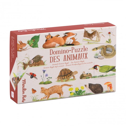 Animals Domino Puzzle Le jardin du moulin, Moulin Roty