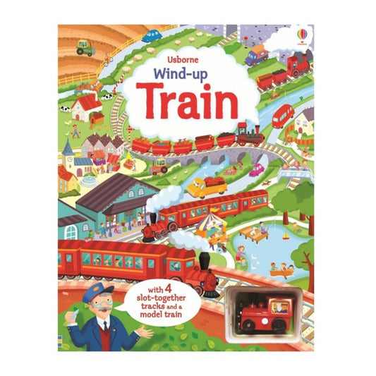 Book and toy: Wind-Up Train, Usborne