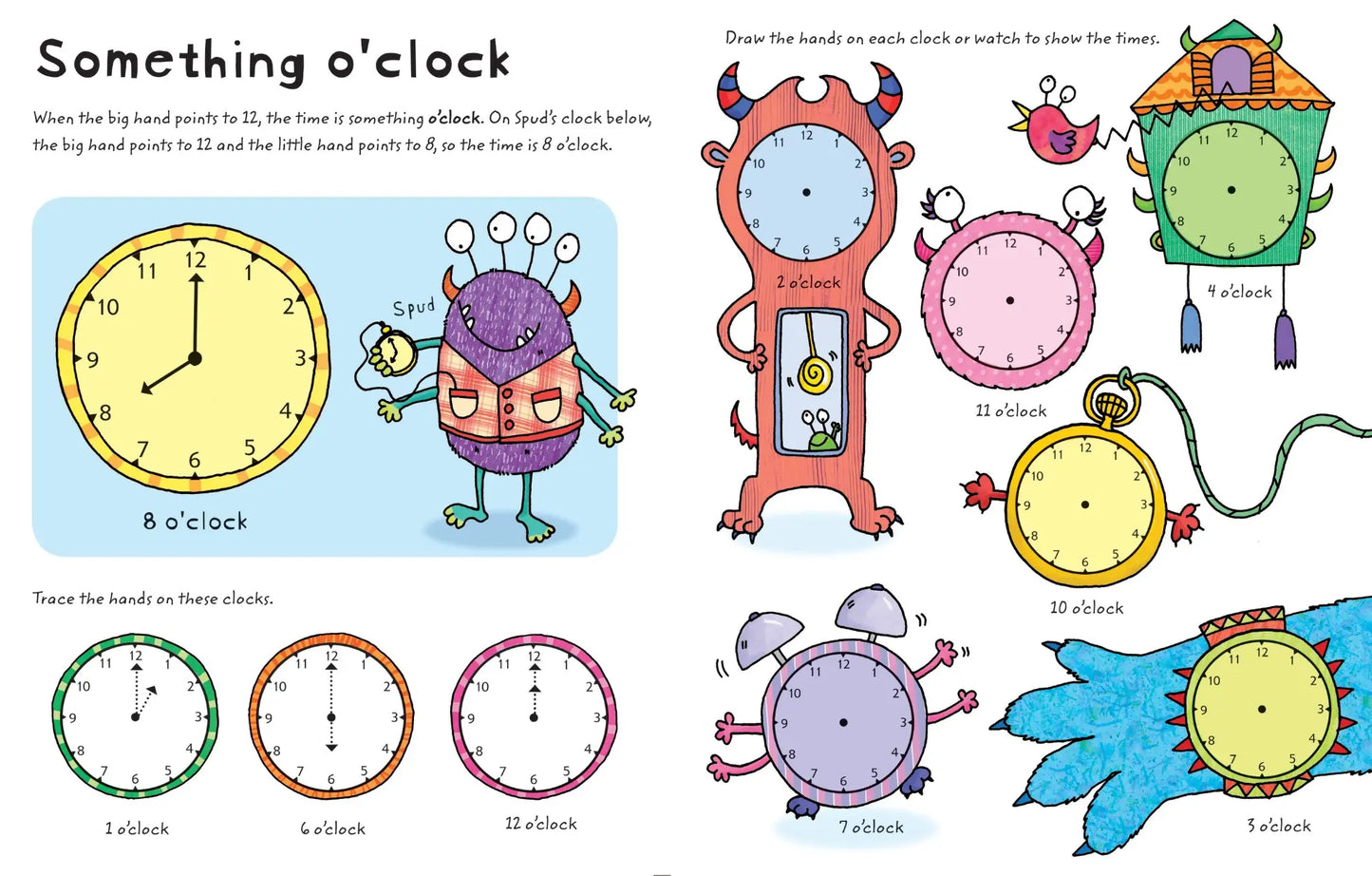 Wipe-Clean Telling the Time book, Usborne