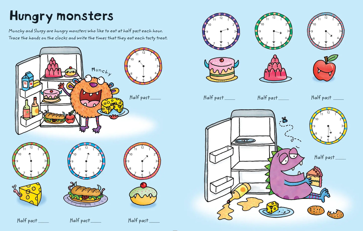 Wipe-Clean Telling the Time book, Usborne