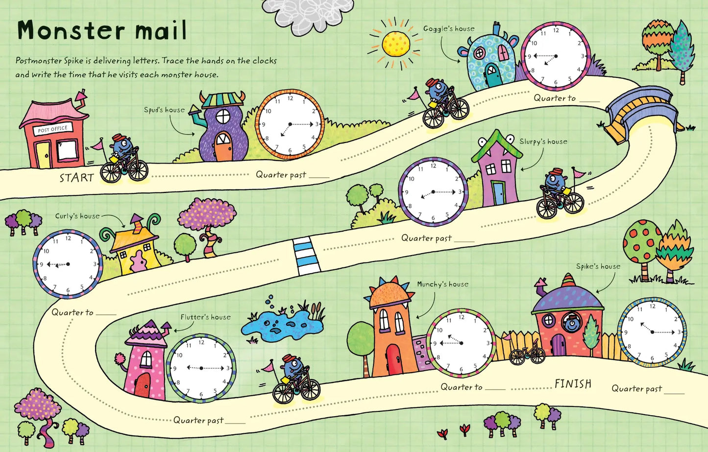 Wipe-Clean Telling the Time book, Usborne