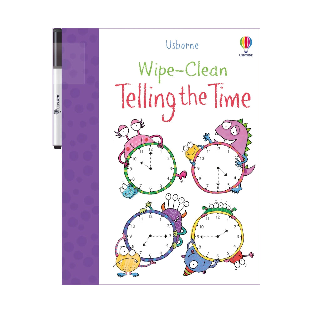 Wipe-Clean Telling the Time book, Usborne