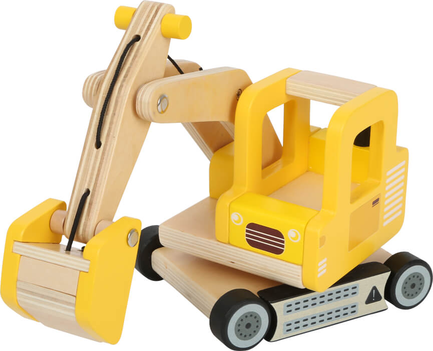 Wooden Toy: Shovel Excavator, Small Foot