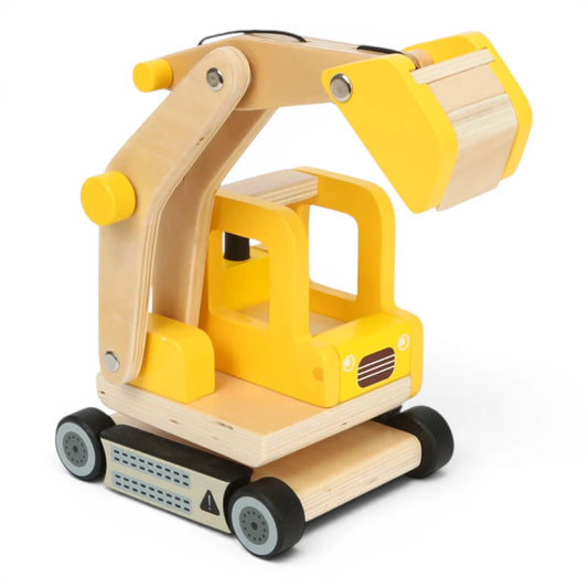 Wooden Toy: Shovel Excavator, Small Foot