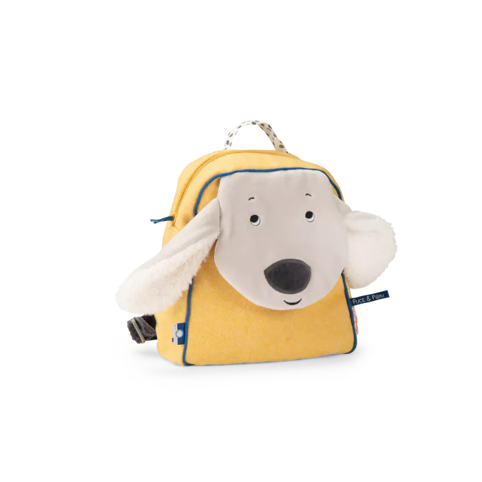 Yellow dog backpack: Puce & Pilou, Moulin Roty