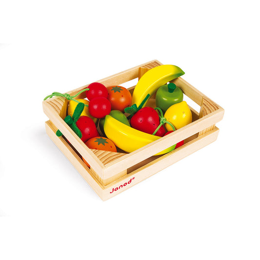 12 FRUITS CRATE (WOOD) Janod