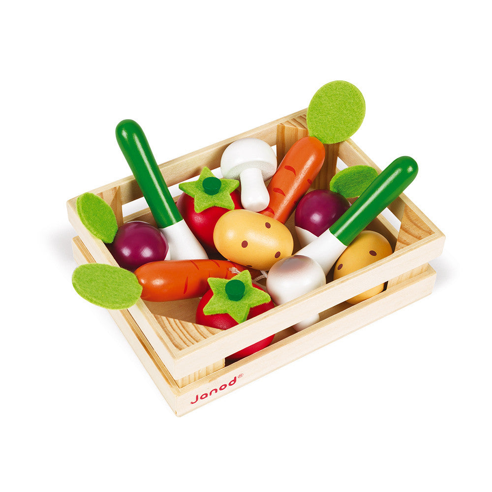 12 VEGETABLES CRATE (WOOD) Janod