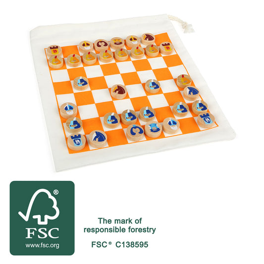 Chess Travel Game, Small foot