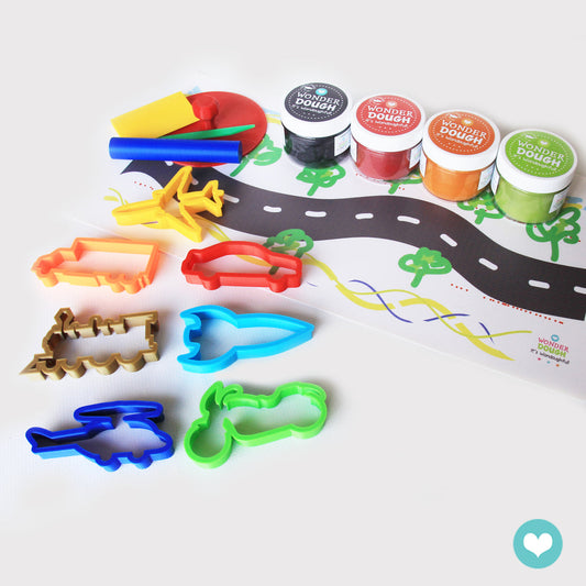 Wonderdough Transportation Large Set (4 x 130gr tubs)