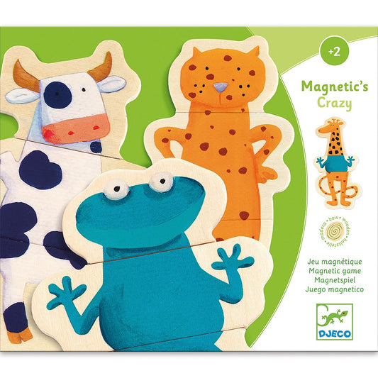 Djeco Wooden magnetics Crazy animals