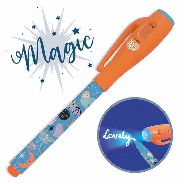 Camille, Magic Invisible Ink Pen, UV Light Cap Reveals Hidden Messages
