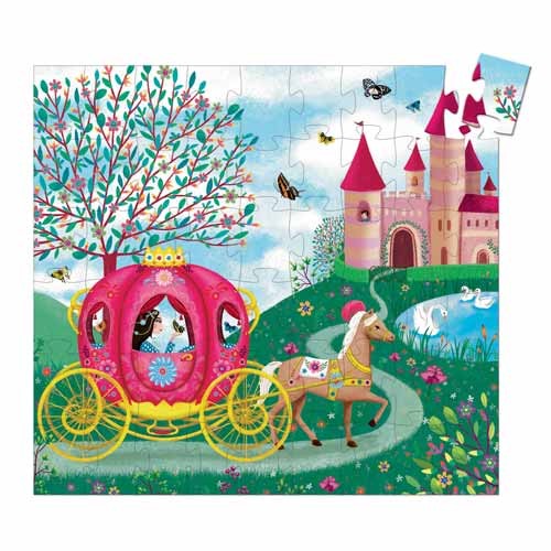 Djeco Silouhette Puzzles Elise's carriage - 54pcs