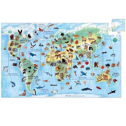 Djeco  Observation puzzles World's animals - 100pcs