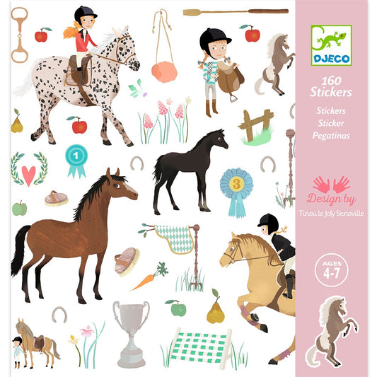 Djeco Stickers - Horses