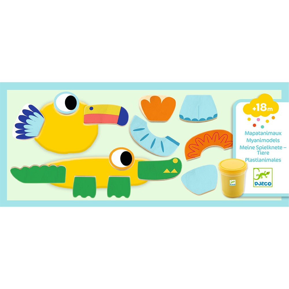Myanimodels, Play Dough Set, 18 Months+, Shape Dough Into Funny Animals