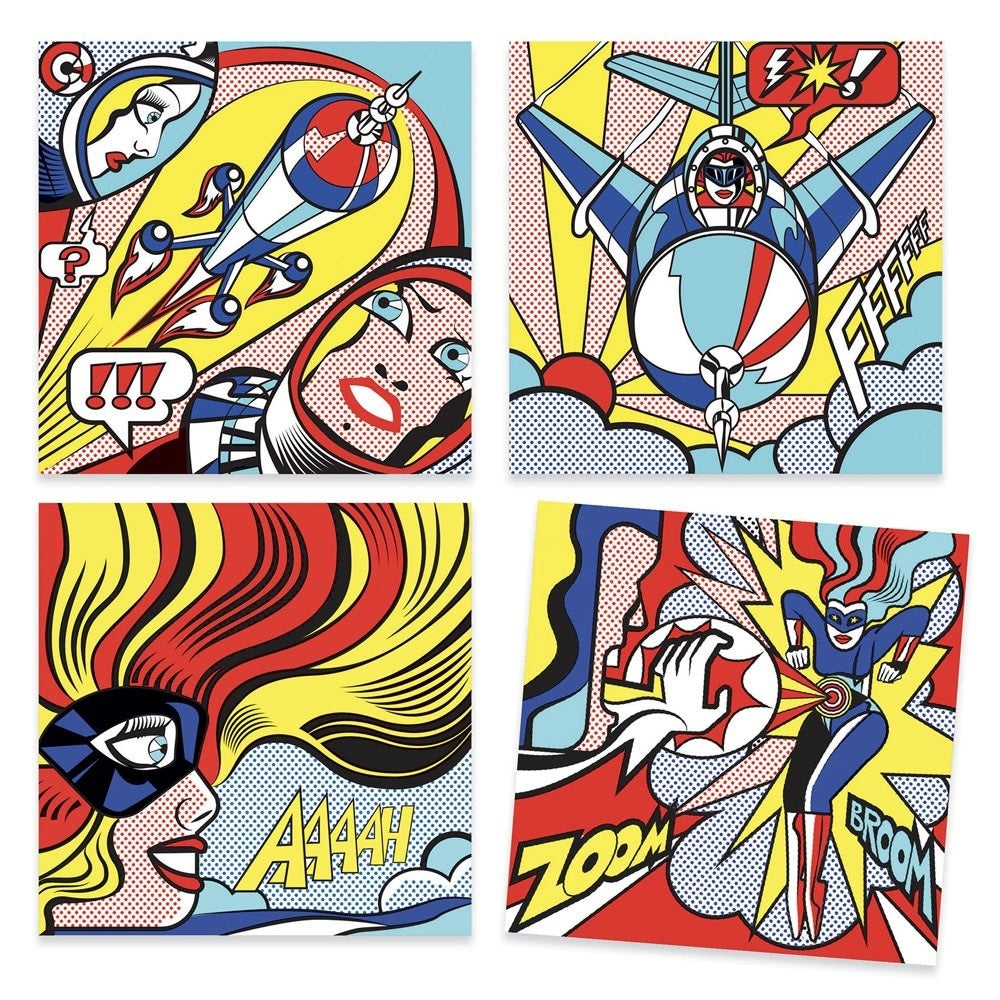 Djeco Inspired By - Superheroes (Roy Lichtenstein)