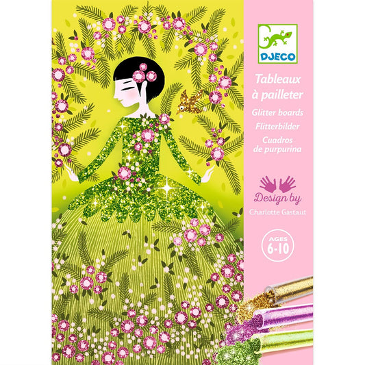 Djeco, Glitter dresses, I create with glitter.