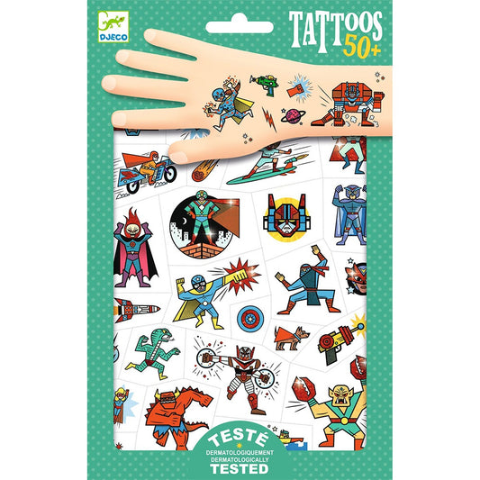 Djeco Heroes vs villains Tattoos