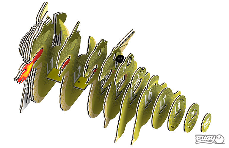 3D puzzle: Dragon, EUGY