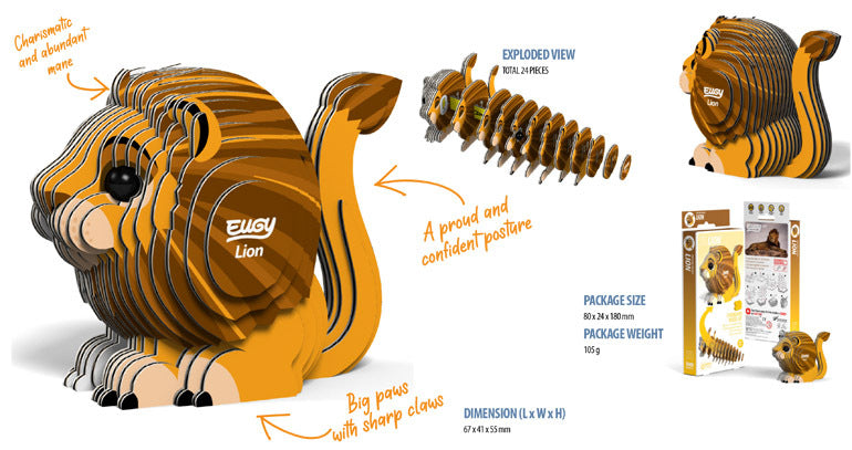 3D puzzle: Lion, EUGY