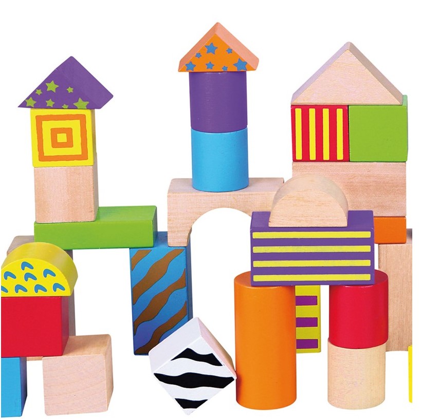 50 Wooden Blocks Andreu Toys