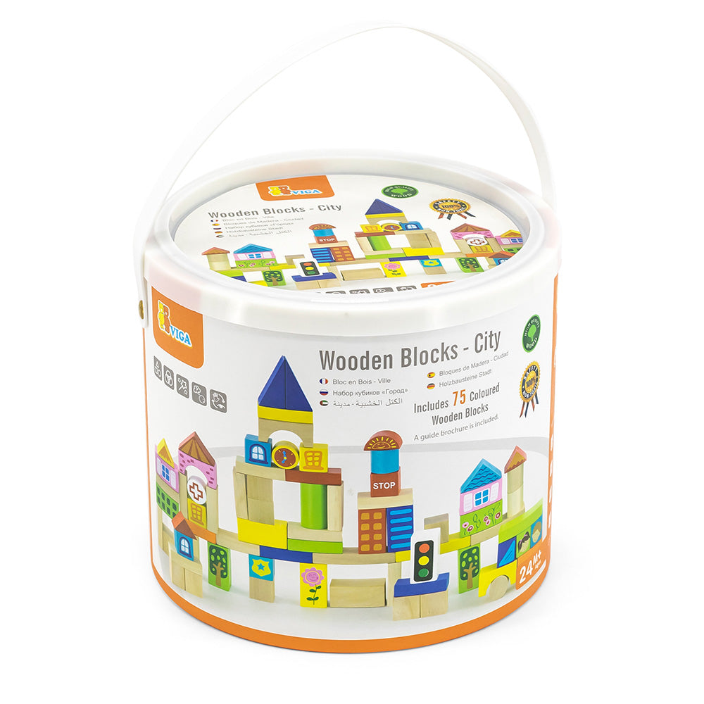 Block Set City 75pcs Viga