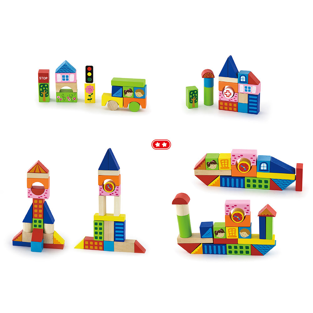 Block Set City 75pcs Viga