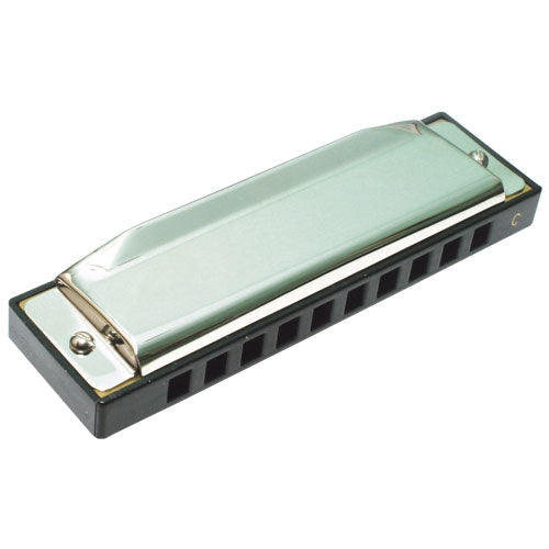 Metallic Harmonica with 20 tones (silver color)