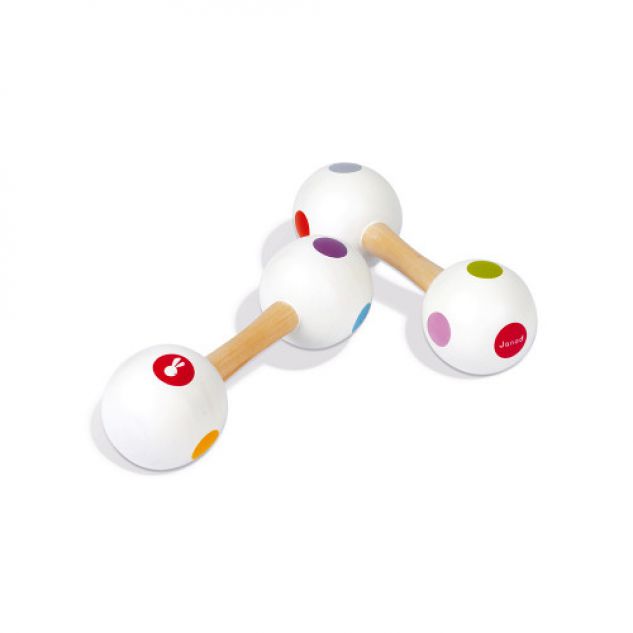 CONFETTI MARACAS BARBELL Janod