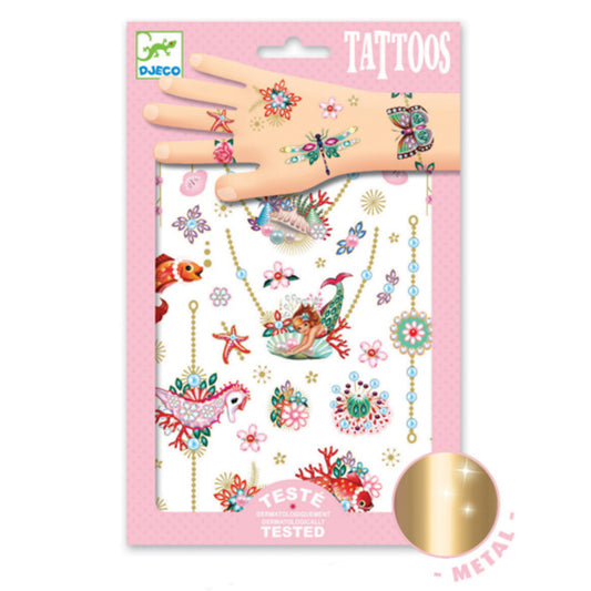 Djeco Metallic Tattoos Fionas Jewels