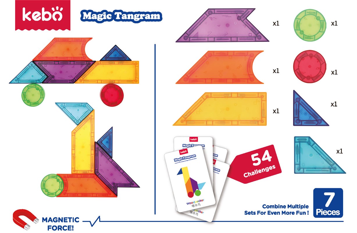 Magic Tangram 3D Magnet