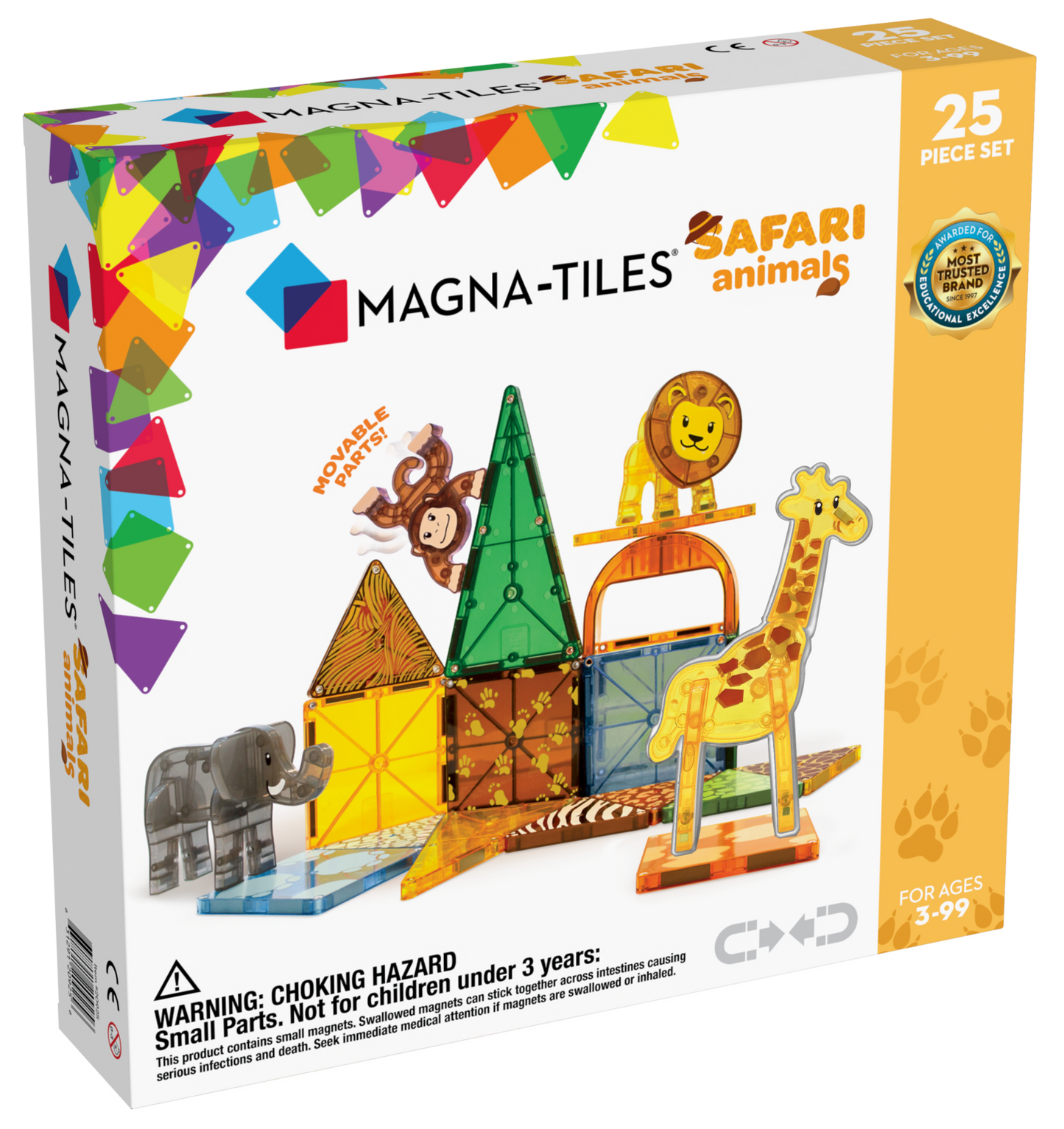 Safari Animals 25-Piece Set Magna-Tiles