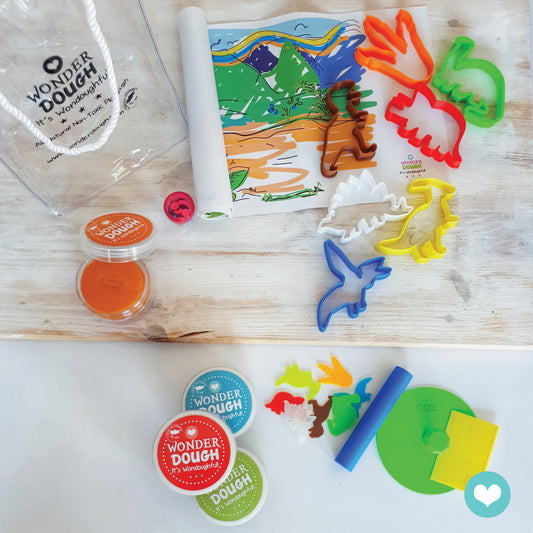 Wonderdough Dinosaur Large Set (4 x 130gr tubs)