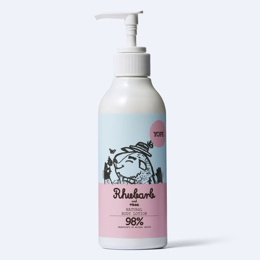 Yope Rhubarb and rose natural hand and body lotion 300 ml
